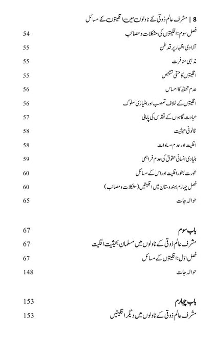 Musharaf Alam Zoki K Novlo Mein Iqliyaton K Misyal Zakiya Parveen مشرف عالم زوقی کے ناولوں میں اقلیتوں کے مسائل