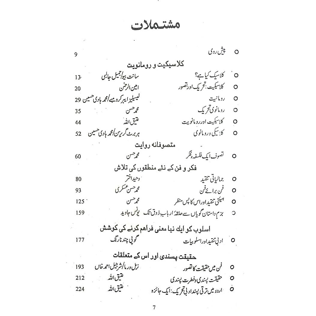 تنقیدکی جمالیات  | دس کتب کا سیٹ | Tanqid Ki Jumaliyat Atiq Ullah