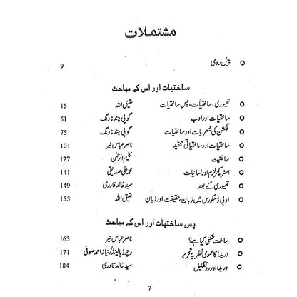 تنقیدکی جمالیات ساختیات، پس ساختیات   Tanqid Ki Jumaliyat Atiq Ullah