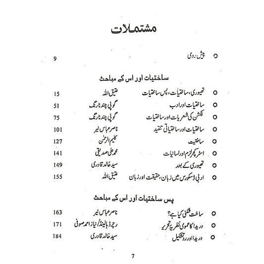 تنقیدکی جمالیات ساختیات، پس ساختیات   Tanqid Ki Jumaliyat Atiq Ullah