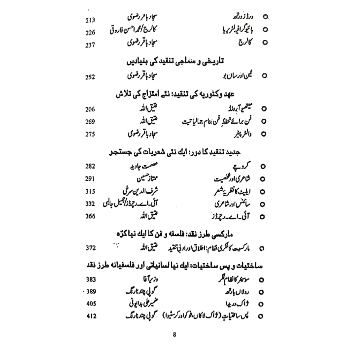 تنقیدکی جمالیات  | دس کتب کا سیٹ | Tanqid Ki Jumaliyat Atiq Ullah